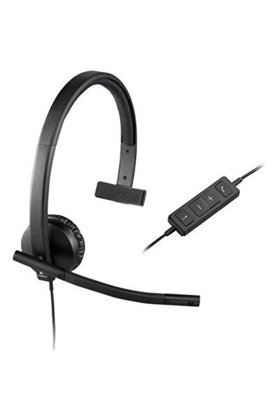 logitech H570e, headset with microphone, mono