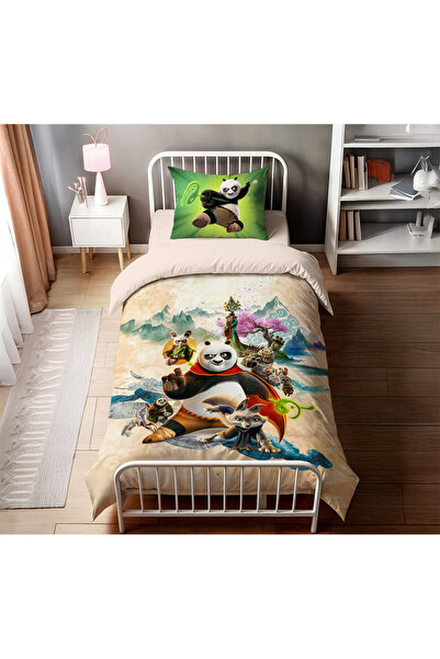 hediyechy Gift Duvet Cover Kung Fu Panda Themed 3D Digital Printed Single Duv...
