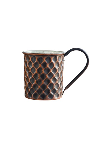 modabakir كوب بمقابض نحاسية من أكسيد الهيروكسيل على شكل قرص العسل