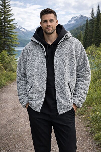 KONSEPT35 Men's Winter Plush Zipper Jacket