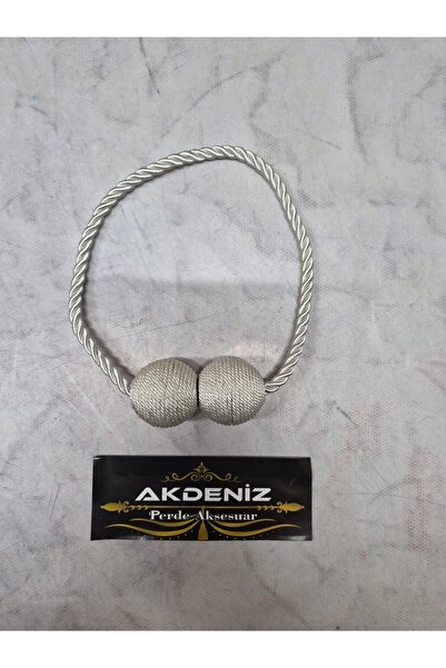 Akdeniz Perde Aksesuar Магнітний шнур для завіси, кремовий колір, 2 шт.