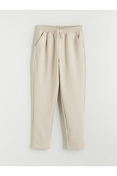 LC Waikiki Rmz Gi̇yi̇m Farkiyla Boys' Pleated Pants with Drawstring Waist