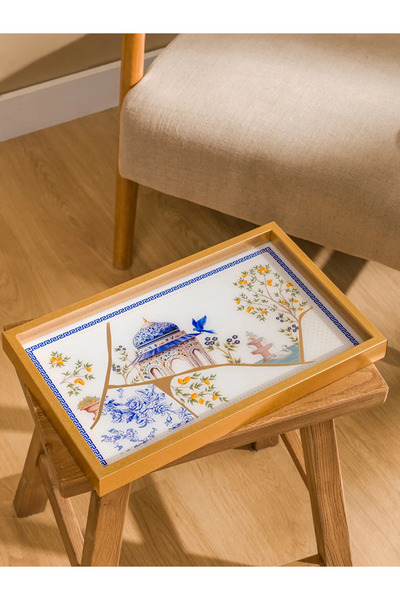 LC Waikiki Karışık Baskılı Dekoratif Tepsi 24x39 Cm