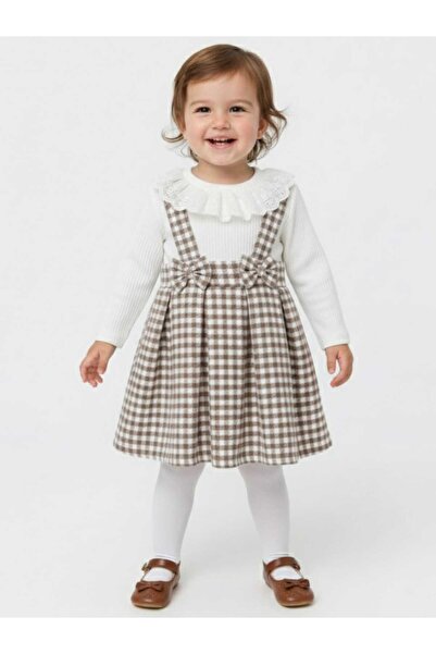 NiLi Girl's Dress with Straps Model 2-Piece Set