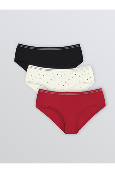 LC Waikiki Quality Pieces from Çelebi Store Printed Hipster Panties 3-Pack