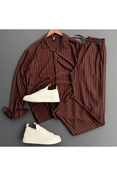 Beylerce Striped Shirt + Trousers Set