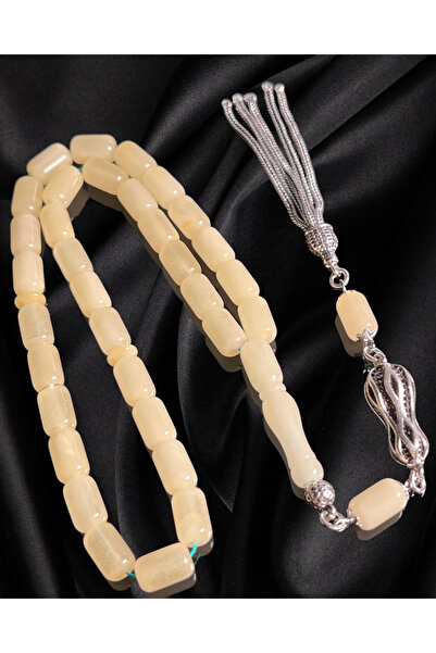 Erbab i Kehribar Certified Baltic Amber Rosary - Silver Tassel Design