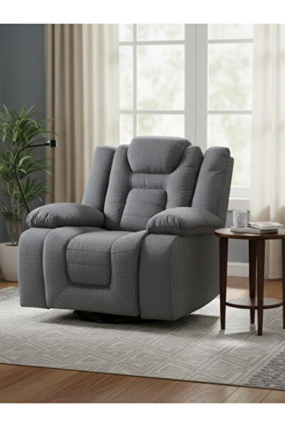 Bec4 كرسي استرخاء هزاز ودوار مع حامل جوال - راحة ملكية بلمسة عصرية