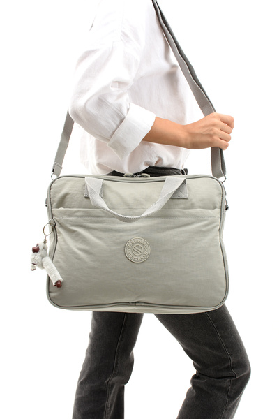 Sanmorris 3027 Unisex Klınkir Water-Resistant Crossbody Bag with Laptop Compa...