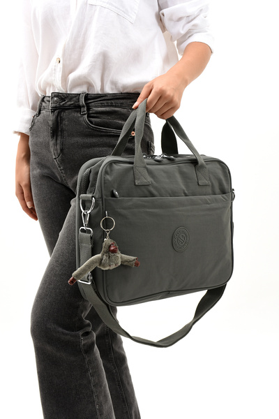 Sanmorris 3027 Unisex Klınkir Water-Resistant Crossbody Bag with Laptop Compa...