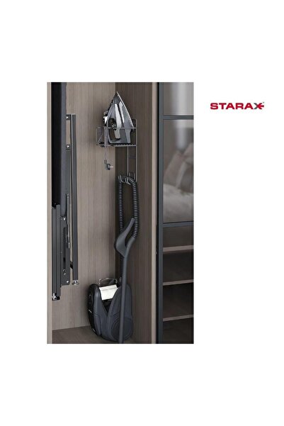 ozbience İşlevsel Antrasit Ütü Askısı, Pratik ve Şık Tasarım, S-6619-A, 1 Adet