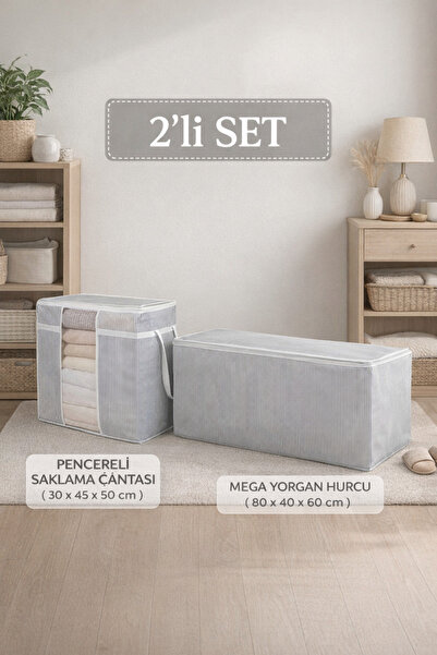 PONÇİK BEBEK Set od 2 – Organizacija za skladištenje odeće sa prozorima Torba...