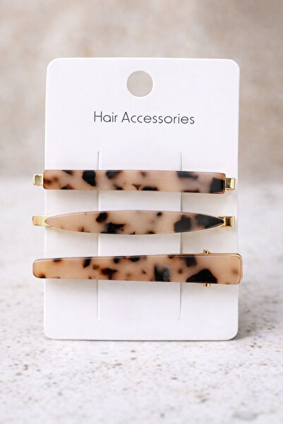 Srctech مشبك مشبك بنمط الفهد مكون من 3 قطع، 3 موديلات مختلفة