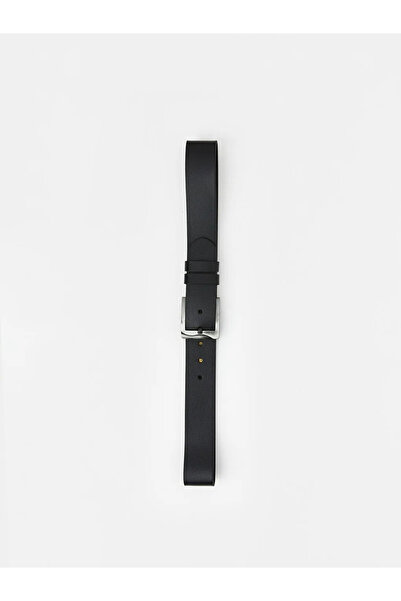 LC Waikiki Black Leather Look Men's Belt