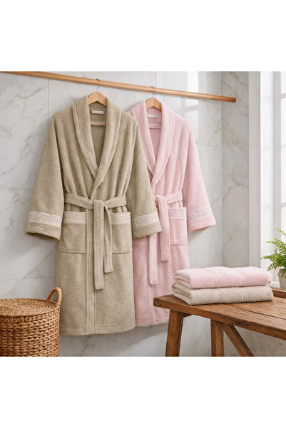 MUK's طقم عائلي مكون من 6 قطع من أرواب القطن للنساء والرجال