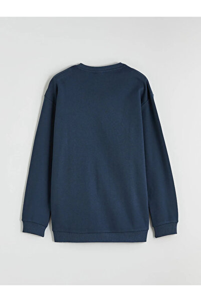 LC Waikiki Mornarsko plava majica za dečake sa okruglim izrezom i printom