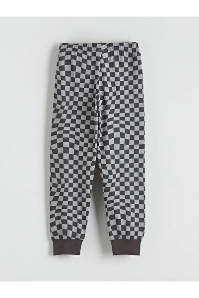 LC Waikiki Ekrus komplet pidžama za dečake sa okruglim izrezom i printom