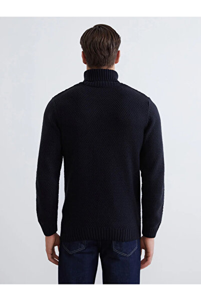 LC Waikiki Navy Blue Turtleneck Men's Knitwear Sweater