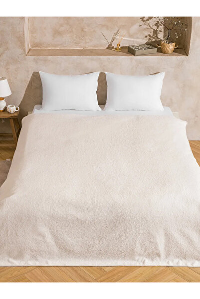 LC Waikiki Ecru Double Plush Blanket 200X220 cm