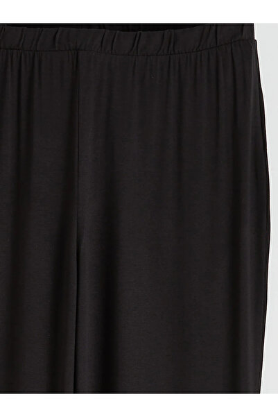 LC Waikiki Black V-Neck Women's Pajama Set