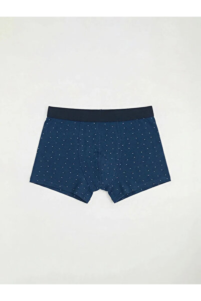 LC Waikiki Navy Blue Standard Fit Cotton Flexible Men's Boxers Set of 5