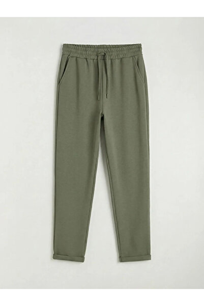 LC Waikiki Green Women's Sweatpants with Elastic Waist