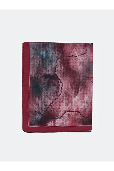 LC Waikiki Жіночий шаль з бордовим візерунком