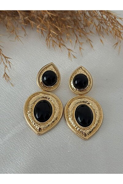 BIJUTERI Vintage Model Jewelled Earrings