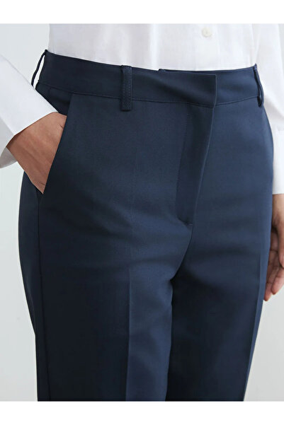 LC Waikiki Navy Blue High Waist Women's Cigarette Pants