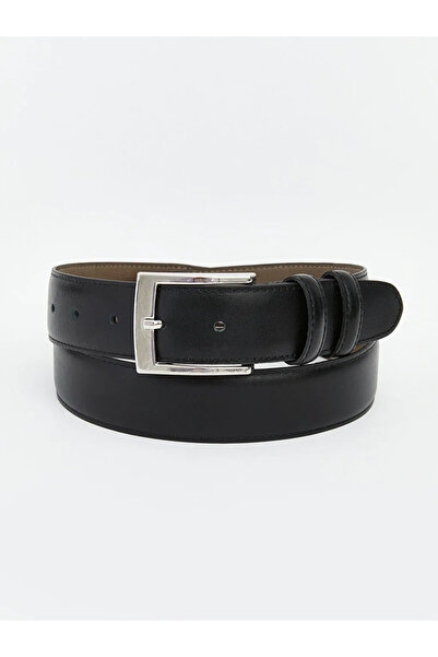 LC Waikiki Black Leather Look Men's Belt