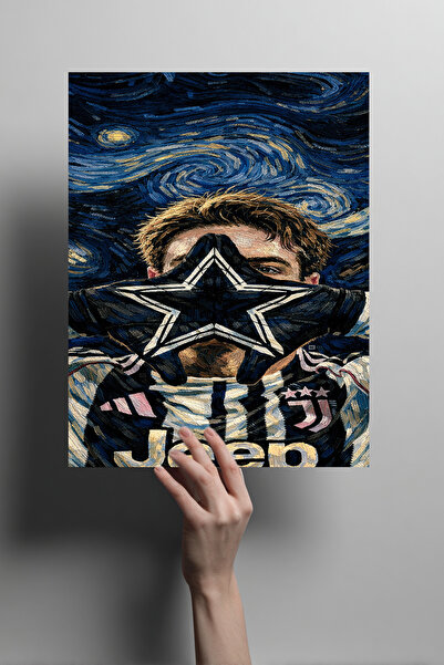 Metalino Kenan Yıldız Gol Sevinci Metal Poster –Van Gogh Yıldızlı Geceler Tar...