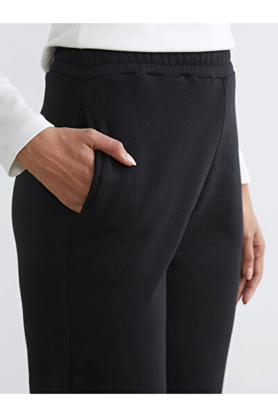 LC Waikiki Black Elastic Waist Women's Jogger Sweatpants