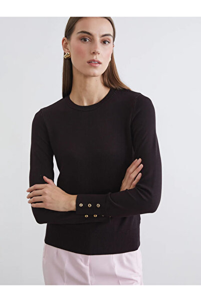 LC Waikiki Brown Crew Neck Women's Knitwear Sweater