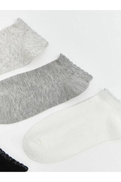 LC Waikiki Gray Women's Booties Socks 5-Pack