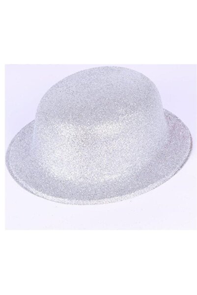 ForWhat Silver Glitter Party Hat for Office Home Office Event Show Costume