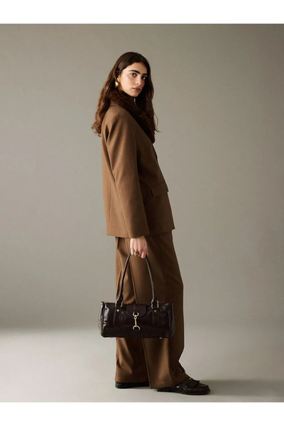 LC Waikiki Brown Leather Look Women's Shoulder Bag