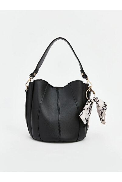 LC Waikiki Black Leather Look Women's Shoulder Bag