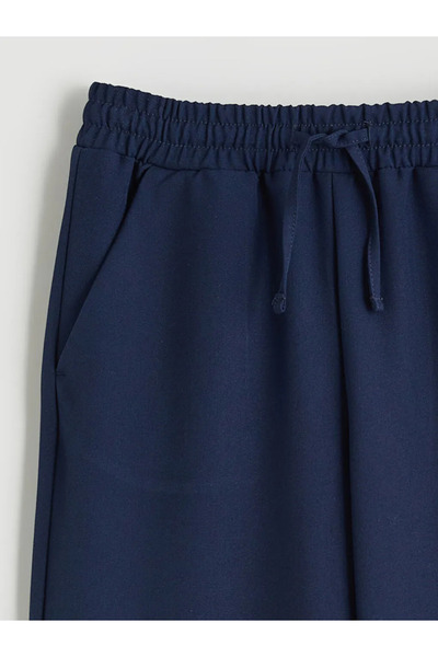 LC Waikiki Pantaloni pentru fetiță cu talie elastică bleumarin