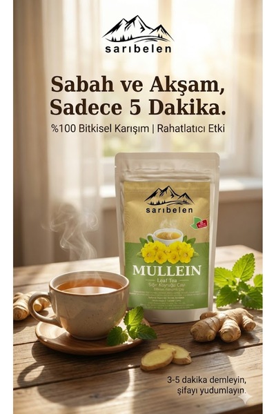 sarıbelen Mullein Tea Sığır Kuyruğu Karışımlı Bitkisel Çay 20 süzen poşet