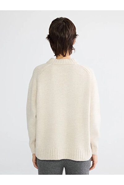 LC Waikiki Beige Crew Neck Women's Knitwear Sweater