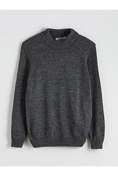 LC Waikiki Anthracite Half Turtleneck Men's Knitwear Sweater