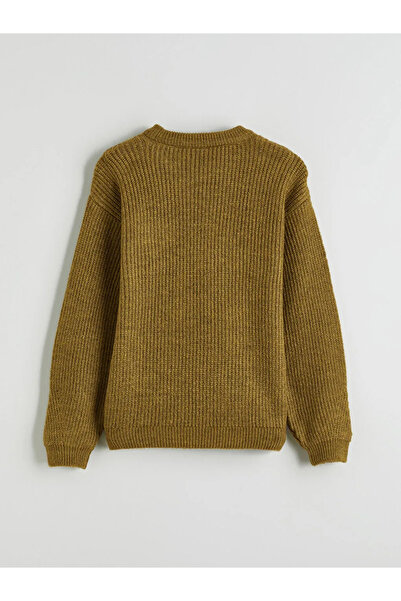 LC Waikiki Pulover tricotat pentru fete verde guler rotund