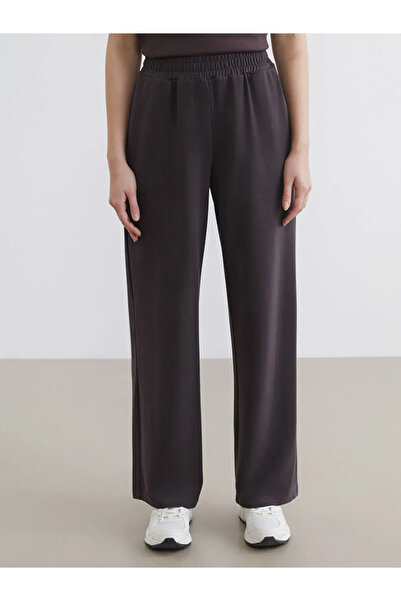 LC Waikiki Brown Elastic Waist Soft Touch Women's Sweatpants