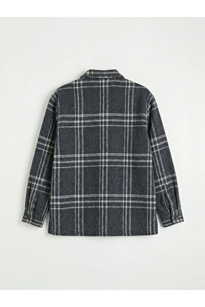 LC Waikiki Black Plaid Boys' Shirt