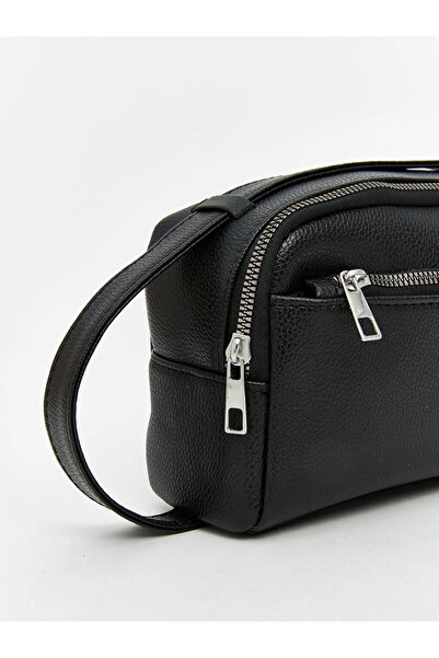 LC Waikiki Black Leather Look Men's Handbag