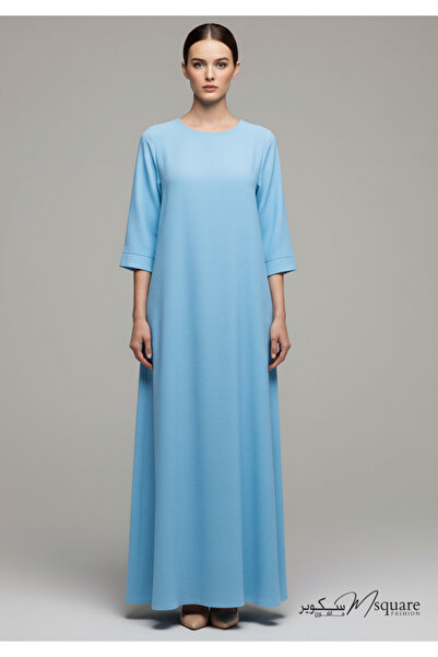 Msquare Fashion Baby Blue CEY Fabric Inner Slip Dress for Abaya – Soft Underd...