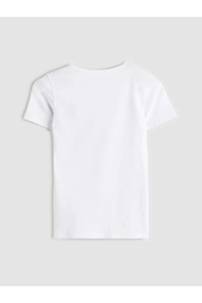 LC Waikiki White Crew Neck Women's T-Shirt