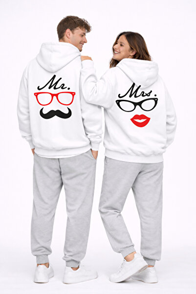 NEVERMIND Set de hanorace oversize negre cu imprimeu cu fețe amuzante, pentru...