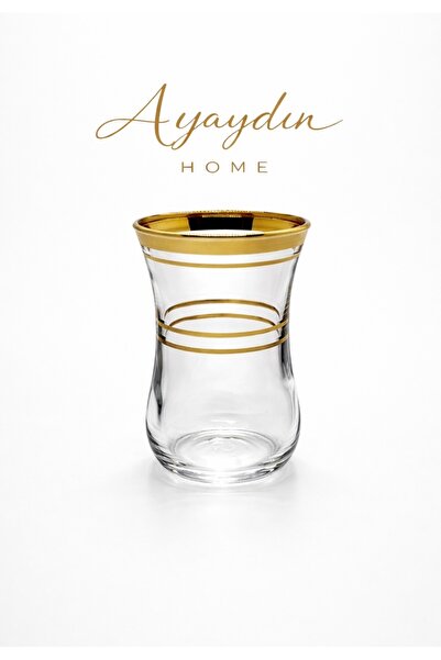 Paşabahçe 42011 Yaldızlı Çay Bardağı 6’lı Set - Ayaydın Home