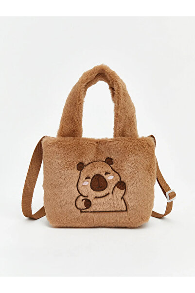LC Waikiki Plišana igračka za devojčice smeđe boje Torba za rame